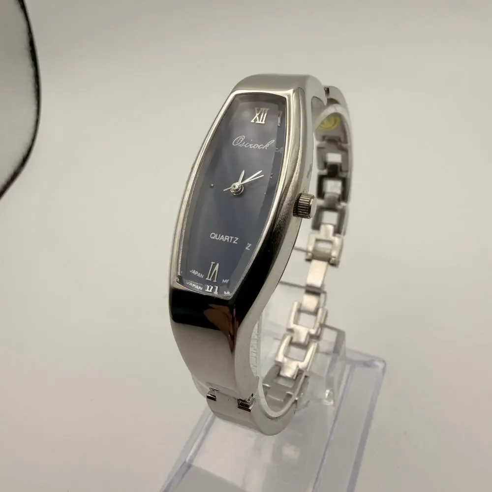 Elegant Vintage Osirock Women's Asymmetric Bangle Watch Working New Battery